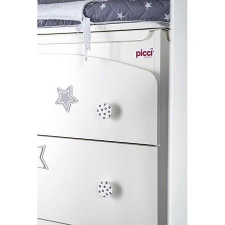 PICCI STELLA Komoda dziecięca z wanienką i przewijakiem