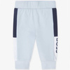 BOSS Kids Boys boys two-piece logo tracksuit in blue