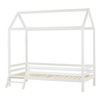  HOPPEKIDS  ECO Dream Łóżko dziecięce domek 90x200 cm ze schodkami białe