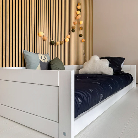 LIFETIME Kidsrooms Łóżko dziecięce Montessori 90x200 cm z konstrukcją dachową