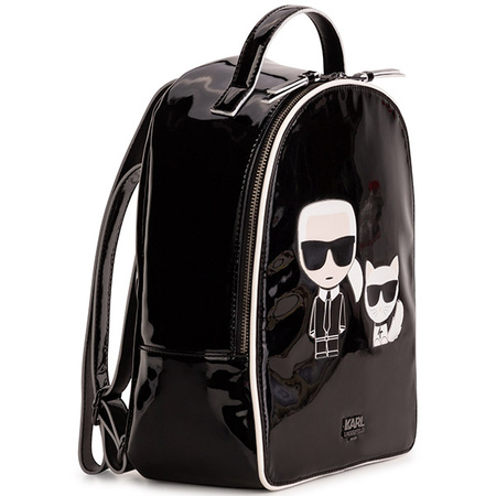 KARL LAGERFELD Kids Black Rucksack Karl & Choupette