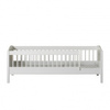 Wood cot, white/oak