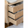 We Are Bitte Nature children's chest of drawers with three drawers, oak