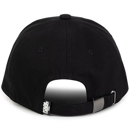 KARL LAGERFELD Kids MINI MI Black Logo Baseball Cap