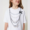 TWINSET Girls mint dress with tulle frill