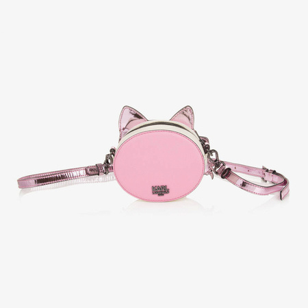 KARL LAGERFELD Kids MINI MI Сумка через плече для дівчинки у формі кота, рожева