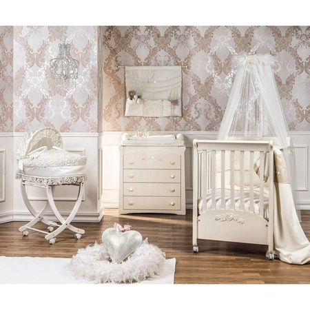 PICCI Stojak do kosza dziecięcego biały 