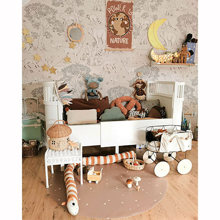 EEVEVE Mata podłogowa Splat mat Dots - Cinnamon