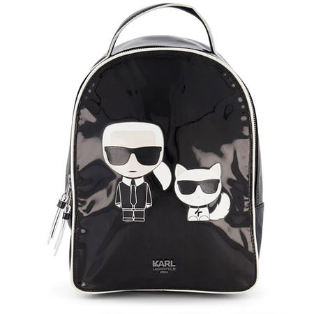 KARL LAGERFELD Kids Black Rucksack Karl & Choupette