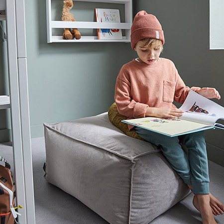 LIFETIME Kidsrooms Kid's pouf grey