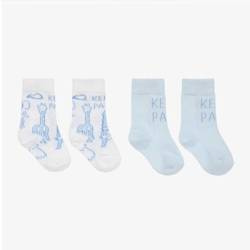 KENZO Kids Knitted baby boys socks 2 pairs