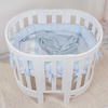  PICCI Dream Baby oval crib with pale blue application