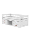 LIFETIME Kidsrooms Breeze Łóżko dziecięce z szufladami i półką 90x200 cm, białe