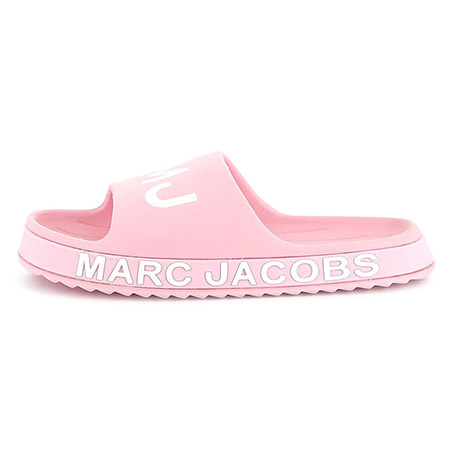 MARC JACOBS Klapki dziewczęce różowe z logo