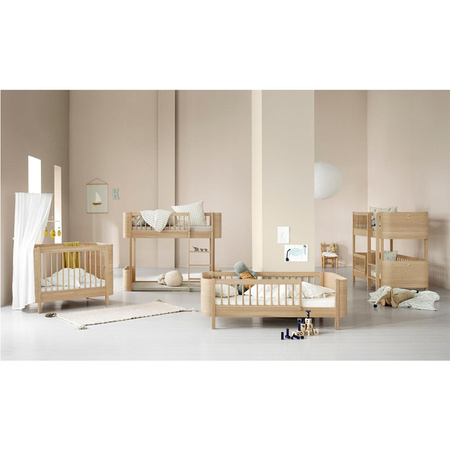  OLIVER FURNITURE Двоярусне ліжко Wood Mini + Loft з дуба 68x162 см