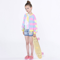 Billieblush Baby girl pink and blue stripe cardigan