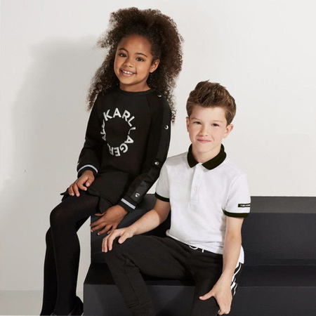 KARL LAGERFELD KIDS Polo chłopięce z krótkim rękawem