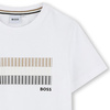 BOSS KIDS T-shirt chłopięcy z krótkim rękawem biały 