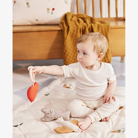 DEAR APRIL Embroidered bean bag, Songbirds