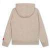 HUGO Boy's hooded sweatshirt with logo print, beige