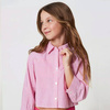 TWINSET Girls striped poplin shirt