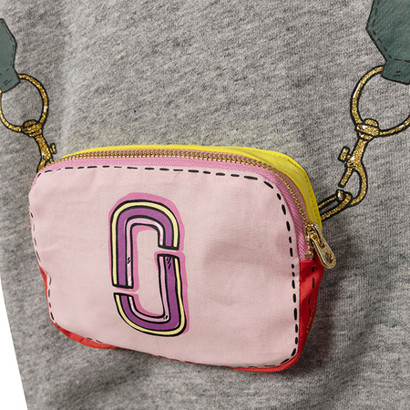 LITTLE MARC JACOBS Girls grey bag dress 