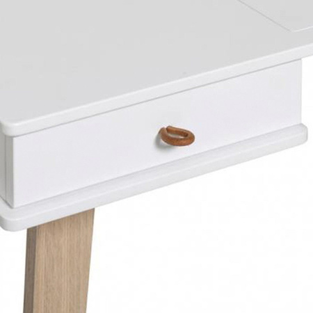 OLIVER FURNITURE Biurko dziecięce Wood białe wys. 66 cm