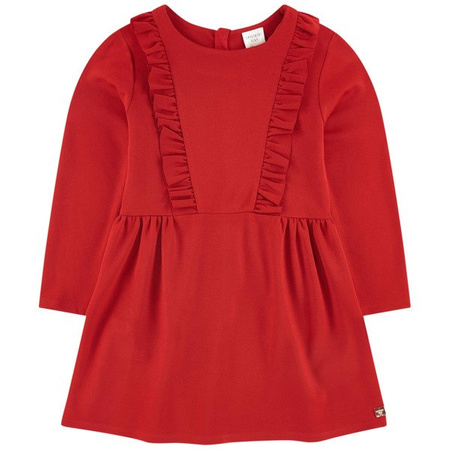 CARREMENT BEAU Milano jersey dress in red by Carrement Beau. Details: 58% Viscose 38% Polyester 4% Elastane Machine washable at 30°C Milano jersey dress