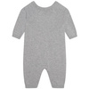 KENZO Kids Pajacyk niemowlęcy z dzianiny szary z nadrukiem Tiger