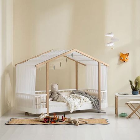  OLIVER FURNITURE Wood Original house bed, white/oak