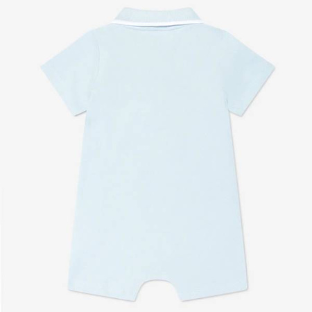 KENZO Kids Baby boys organic cotton tiger polo romper in pale blue