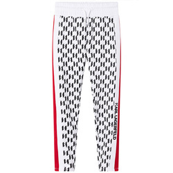 KARL LAGERFELD Kids MINI MI White KL Logo Track Pants