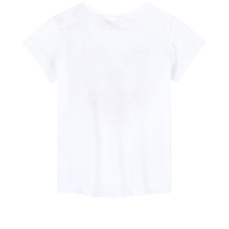 KENZO Kids T-shirt niewmokęcy dla dziewczynki z krótkim rękawem biały Tiger