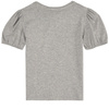 KENZO Kids Girls Grey Short Puff Sleeved T-Shirt