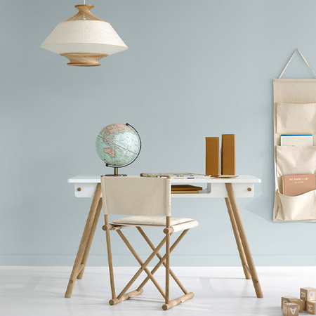 OLIVER FURNITURE CAMP Desk adjustable, white/oak