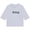 BOSS KIDS Baby boys blue cotton t-shirt
