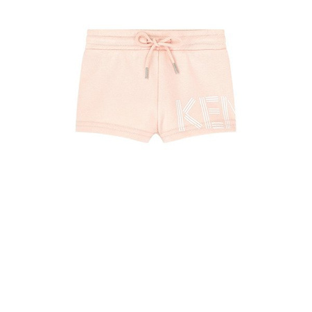 KENZO Kids Spodenki dziewczęce jasno-różowe z logo