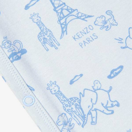 KENZO Kids Baby boys organic cotton babygrows set in blue