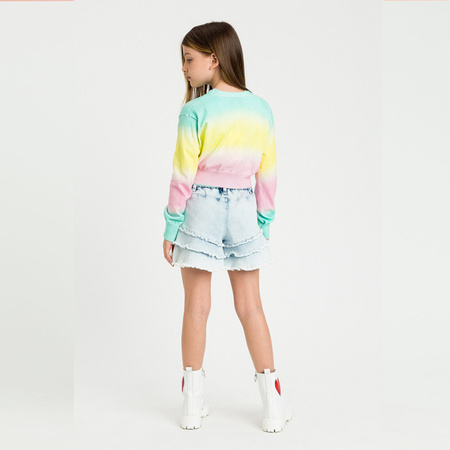 TWINSET Kardigan dziewczęcy multikolor zapinany na kryształowe guziki