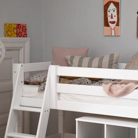 Hoppekids ECO Luxury low bunk bed with slopped ladder 70x160 cm