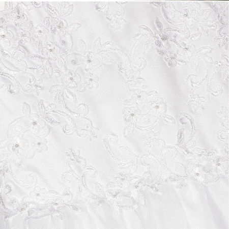 SARAH LOUISE Girls white organza communion dress