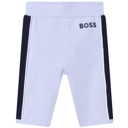 BOSS Kids Dres niemowlęcy dla chłopca trzy-częściowy błękitny