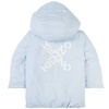 KENZO Kids Baby Boys cross-logo puffer coat in blue