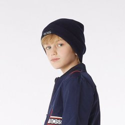 BOSS Kids Bays cotton scarf