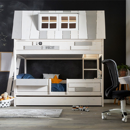 LIFETIME Kidsrooms bed drawer XL 120x200, whitewash