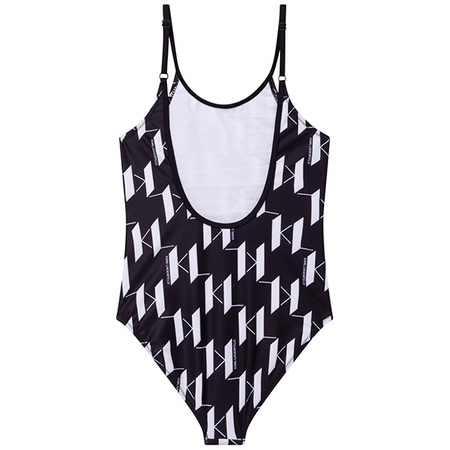 KARL LAGERFELD Kids Black and white swimsuit