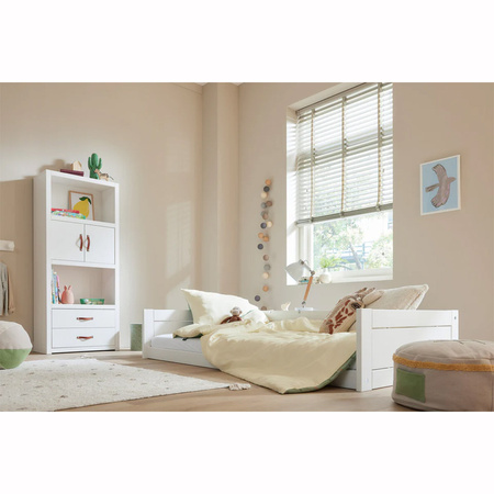 LIFETIME Kidsrooms Łóżko dziecięce Montessori 90x200 cm z konstrukcją dachową