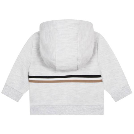 BOSS KIDS Baby boys light grey 2-piece organic cotton tracksuit