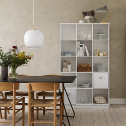 OLIVER FURNITURE Wood Біла дитяча книжкова шафа 3x5 з основою