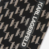 KARL LAGERFELD Kids MINI MI Brown and black Karl monogram tack pants